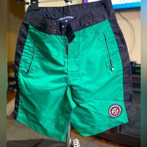 Vintage polo spot swim trunks